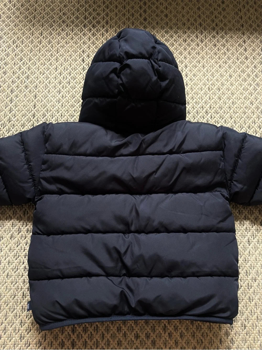 GAP ColdControl Navy Hooded Puffer Jacket Full Zip 12-18 Months